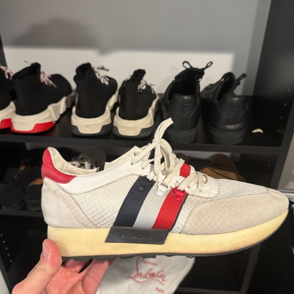Moncler Other - Moncler Multicolor Fabric and Suede Lace Up Sneakers Size 43